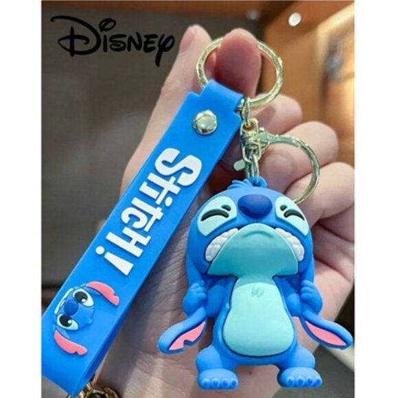 Disney Accessories - DISNEY Stitch “Groaning” Keychain Key Fob (BRAND-NEW &‎ SO CUTE!)